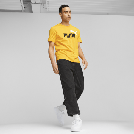 ESS+ 2 Col Logo Tee Yellow Sizzle