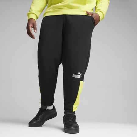 ESS+ Block Sweatpants TR PUMA Black-lime