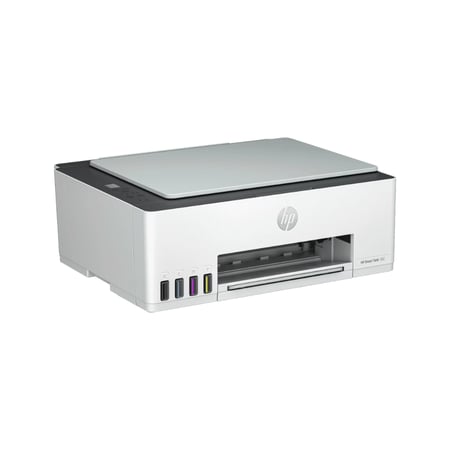 HP Smart Tank 582 طابعة الكل في واحد طباعة، نسخ، مسح ضوئي تتميز بخزانات حبر قابلة لإعادة التعبئة، وتوفر طباعة حتى 6000 صفحة بالألوان أو الأسود لاسلكية عالية الإنتاجية مع حبر اقتصادي يدوم طويلاً