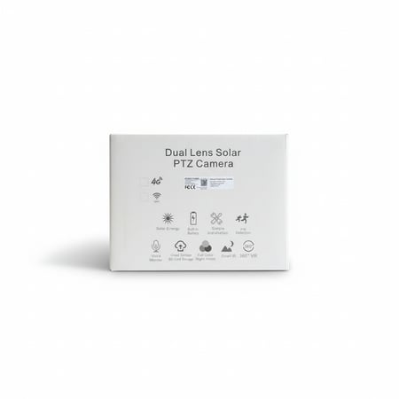 UBox HD كاميرا مراقبة اماكنية ربطها بشريحة بيانات 4G عالية الجودة عدستين مزدوجة خارجية تعمل بالطاقة الشمسية بدقة 6MP ميجا بكسل مزودة بتقنية التتبع الذكي وتكبير حتى 36X