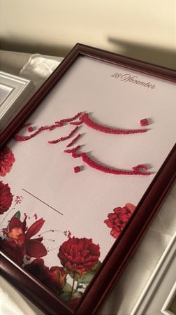 لوحة تطريز باسمين