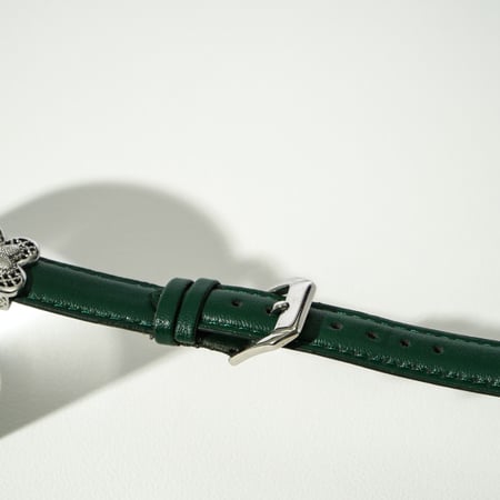 سوار ساعة جلد لومورا WAX613 باللون الاخضر