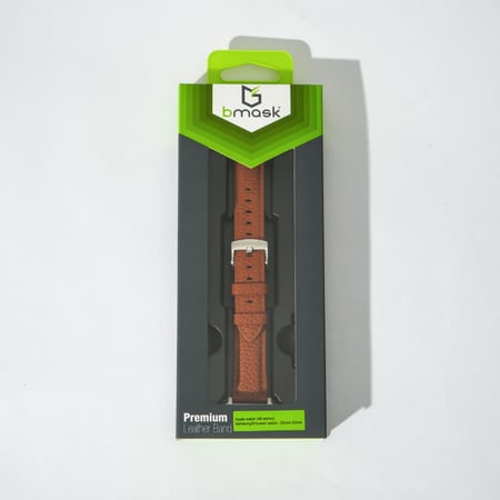 سوار ساعة جلد لومورا XAW017 باللون البرتقالي