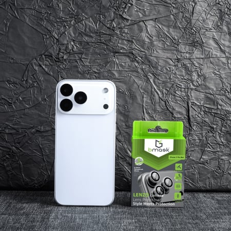 عدسة حماية كاميرا شفافة ايفون 17 برو ماكس