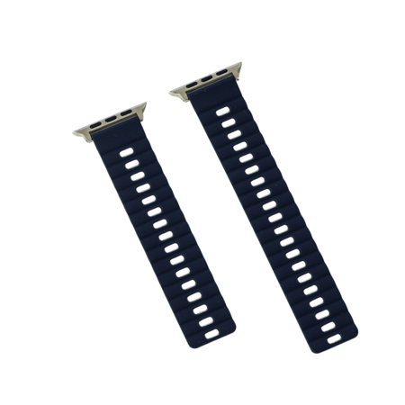 سوار ساعة سيلكون مغناطيسي يونفيرسال باللون والازرق و الاسود