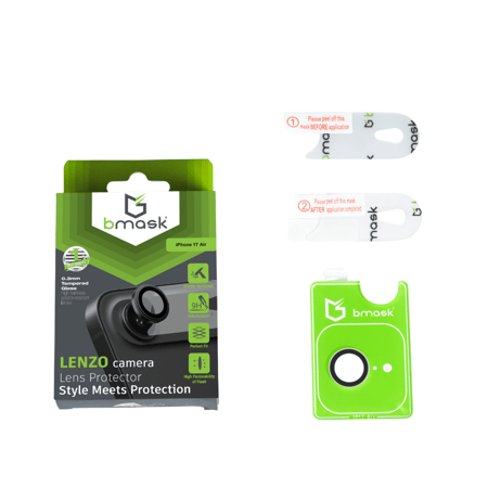عدسة حماية كاميرا شفافة ايفون 17 اير