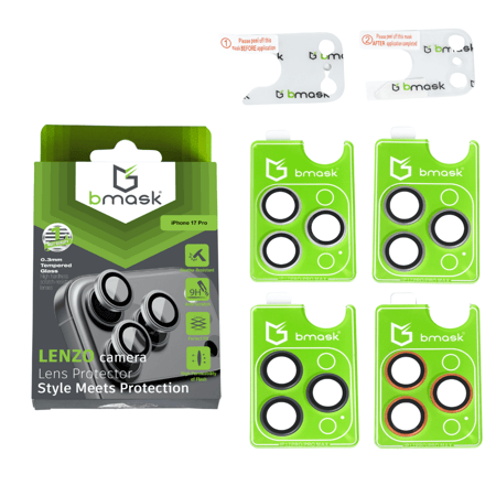 عدسة حماية كاميرا ملونة ايفون 17 برو