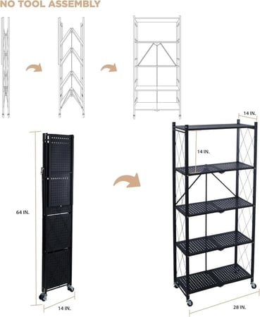 رفوف معدنية قابلة للطي