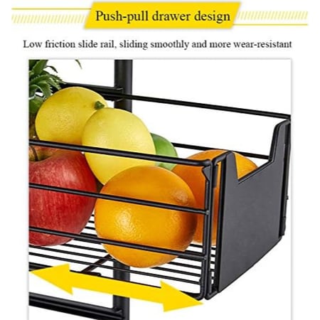 رفوف معدنية مع ادراج