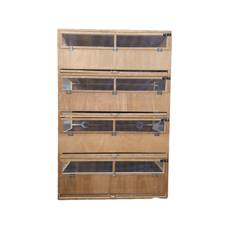 حاضنة خشب 4 أدوار أوتوماتيك بتدفئة ذكية