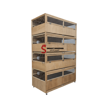 حاضنة خشب 4 أدوار أوتوماتيك بتدفئة ذكية