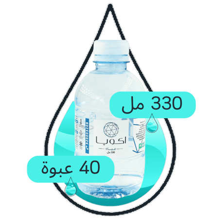 مياه اكويا 40 330 مل
