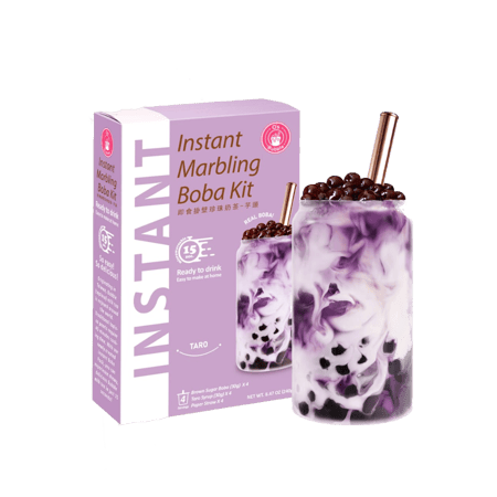 شاي البوبا بنكه التارو ( 4 أكواب)