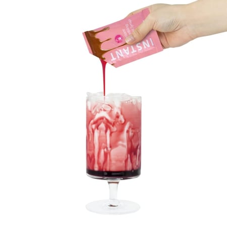 شاي البوبا بنكه الفراولة ( 4 أكواب)