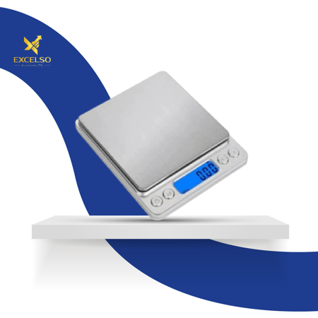 ميزان رقمي بشاشة عرض، 19*10.6*12.7 سلفر