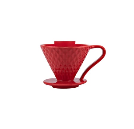 قمع V60 سراميك مقاس 02 - احمر