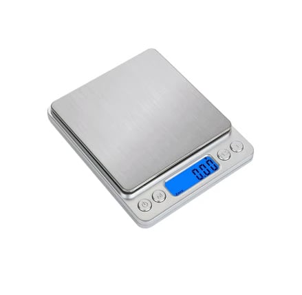 ميزان رقمي بشاشة عرض، 19*10.6*12.7 سلفر