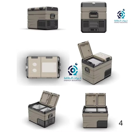 ثلاجة البيكول TA55 بميزة الباب المنفصل لكل قسم alpicool