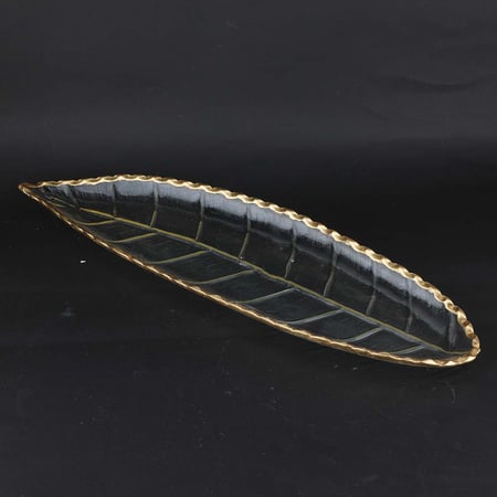 صحن زجاج مستطسل مقاس 49*14 سم