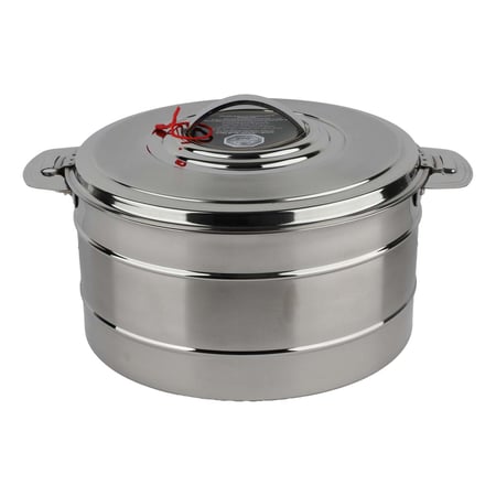 حافظة طعام هندي استيل فضي مقاس 5 لتر