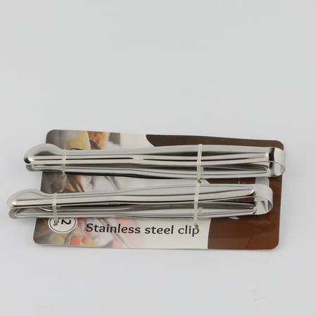 ملقاط استيل فضي  2 حبة