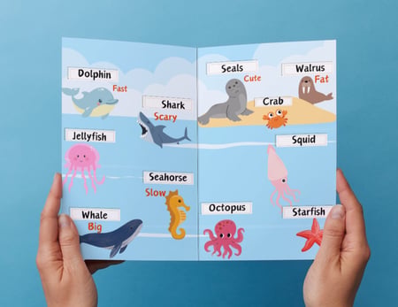 مطوية sea animals ( حيوانات البحر)