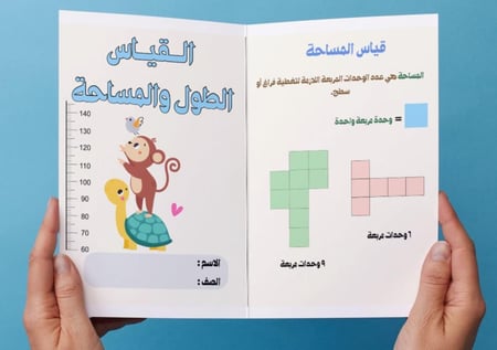 مطوية القياس الطول والمساحة ( ثاني)