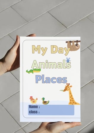 My day , animals , place.مطوية