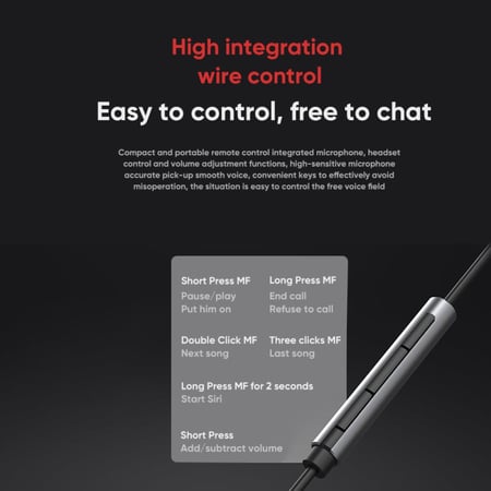 RedMagic WH4008 | سماعة ألعاب 3.5mm بصوت دقيق وتحكم سلكي