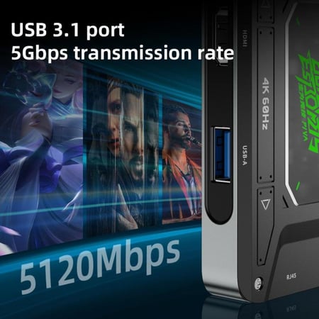 PIVA DS7 - DS7 PRO | وصلة بيفا 7 في 1 بمنفذ Type-C ودعم 4K60Hz (نسخة PRO مع Audio Bridge)