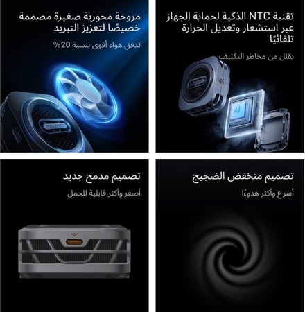 RedMagic 6 Pro مروحة تبريد ريد ماجيك بقوة 30 واط وتحكم ذكي