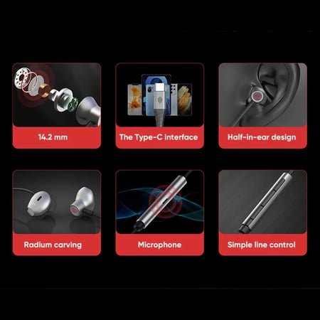 RedMagic WH4008 | سماعة ألعاب 3.5mm بصوت دقيق وتحكم سلكي