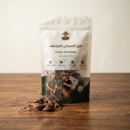 سمان مجفف بالتجميد 10 قطع