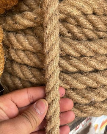 حبال خيش 100% حجم كبير 50 متر