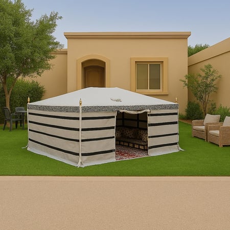 خيمه هيكل ملكيه 3*3  واجهه شفاف 3 غاظ