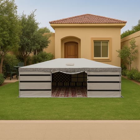 خيمه هيكل ملكيه 3*3  واجهه شفاف 3 غاظ
