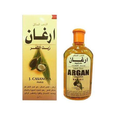 زيت أرغان الذهب السائل للشعر من كازانوفا - 300 مل