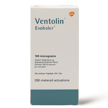 فينتولين، لأعراض الأزمة التنفسية والربو - 1 إيفوهيلر