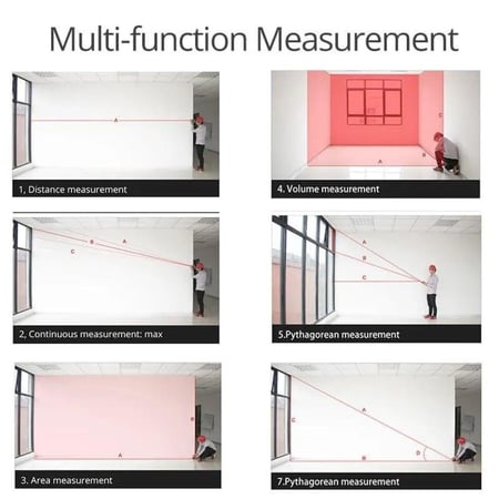 جهاز قياس المسافات بالليزر ساندواي SNDWAY Laser Distance Meter 70M