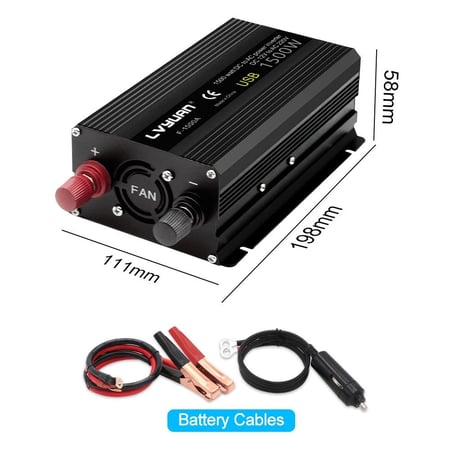 Power Inverter 1500W محول كهربائي موجة معدلة
