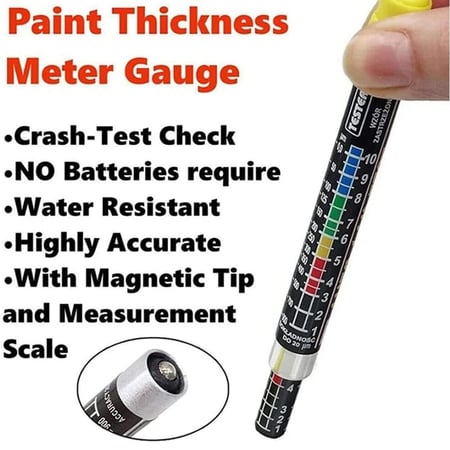 Paint Film Tester Coating Thickness Gauge قلم فحص بودي السيارة فحص الرش والسمكرة