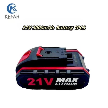 بطارية ليثيوم 21V Max – سعة 3000mAh – بديلة للأدوات اللاسلكية متعددة الاستخدام