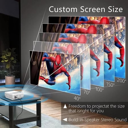 TFlag L36P Projector Full Hd 1080P 4K Wifi بروجكتور منزلي اتش دي
