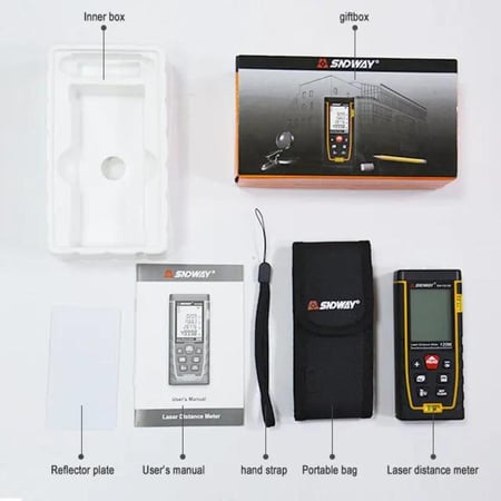 جهاز قياس المسافات بالليزر ساندواي SNDWAY Laser Distance Meter 50M