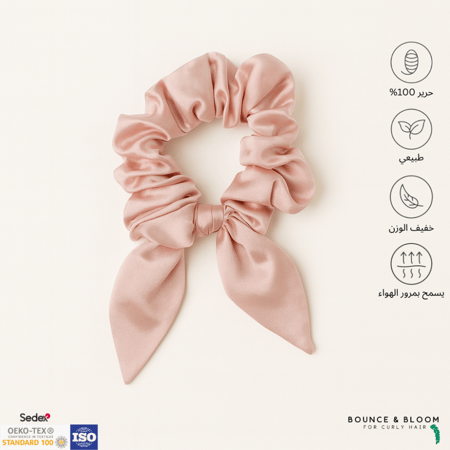 ربطة شعر حرير بشكل أذني الأرنب – كبير