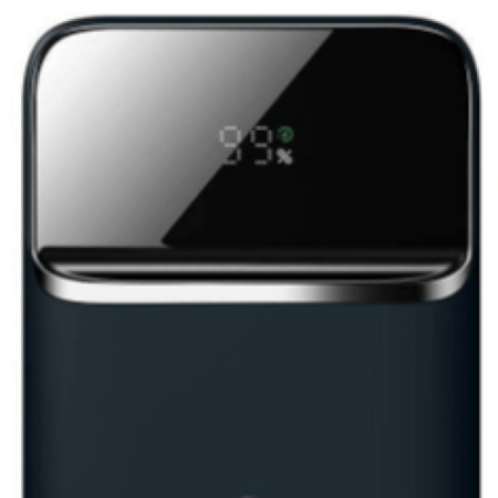 بطارية متنقلة بيسوس 10 الف مع الشحن اللاسلكي بقدرة 20 واط ازرق