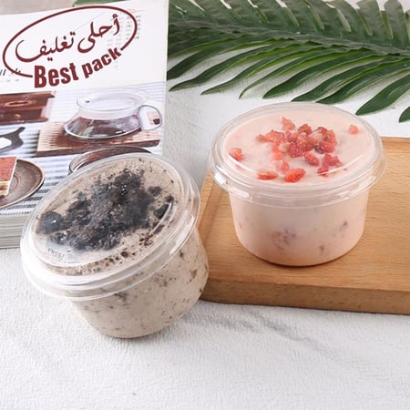 علب بلاستيك دائرية 5 * 8 سم