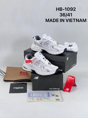 حذاء نيو بالانس HB-1092 أبيض رياضي أنيق فتنامي