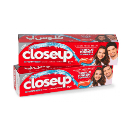 معجون أسنان جل بتركيبة ثلاثية الانتعاش أحمر حار من كلوز اب 75 مل