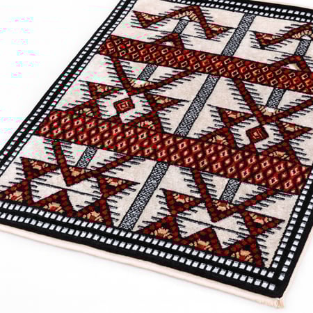 سجادة مقاس 2×3 متر,أبيض نقشة حجازية